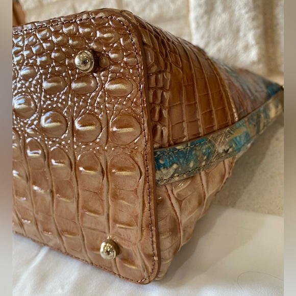 5⭐️SELLER!🌴🐳RARE “BIRD of PARADISE VITORIA” Melbourne BRAHMIN DUXBURY $335 MSRP - Picture 9 of 16